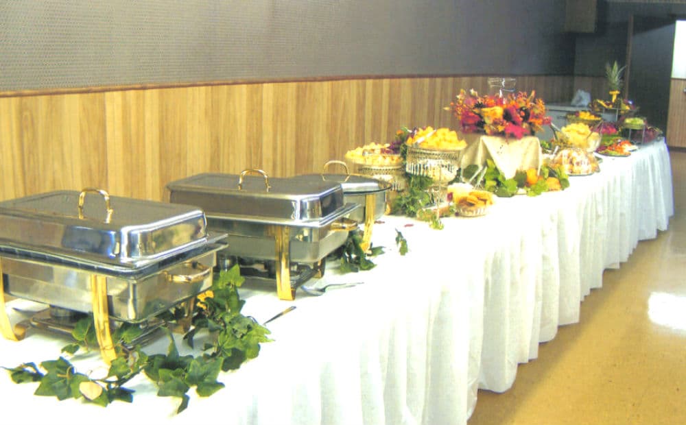 An All About Taste buffet line