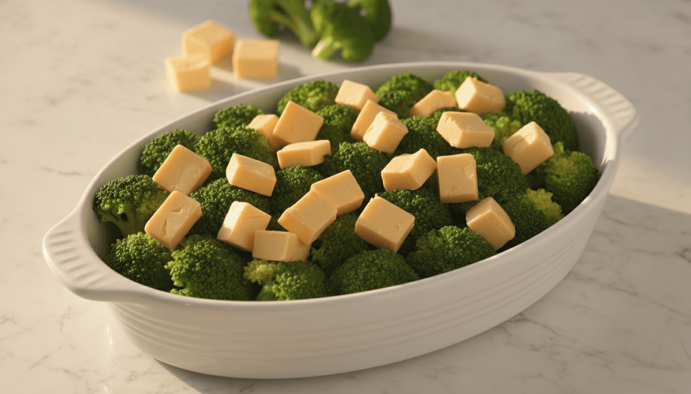 Broccoli with Cheese Sauce