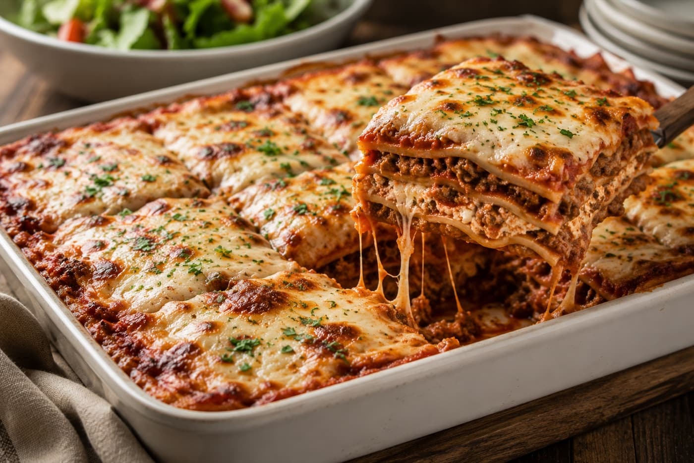 A homestyle main dish ready to serve